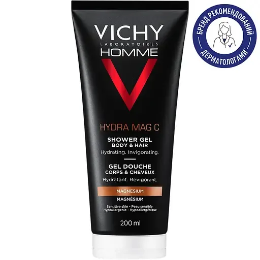 Гель для душу Vichy Homme Hydra Mag C тонізуючий 200 мл (M6803821)