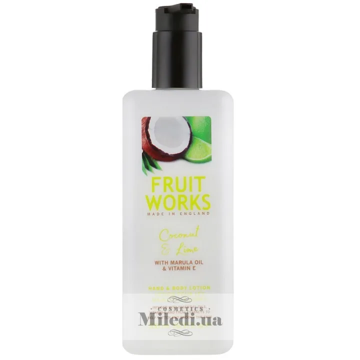 Лосьйон для рук і тіла Кокос і лайм Grace Cole Fruit Works Coconut & Lime Hand & Body Lotion 500 мл