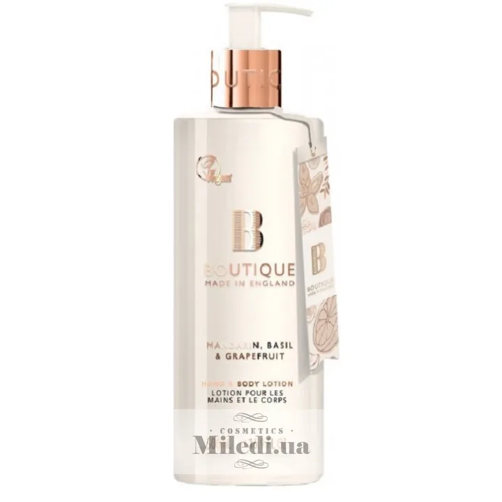 Лосьйон для рук і тіла Мандарин базилік Grace Cole Boutique Mandarin Basil & Grapefruit Hand & Body Lotion 500 мл