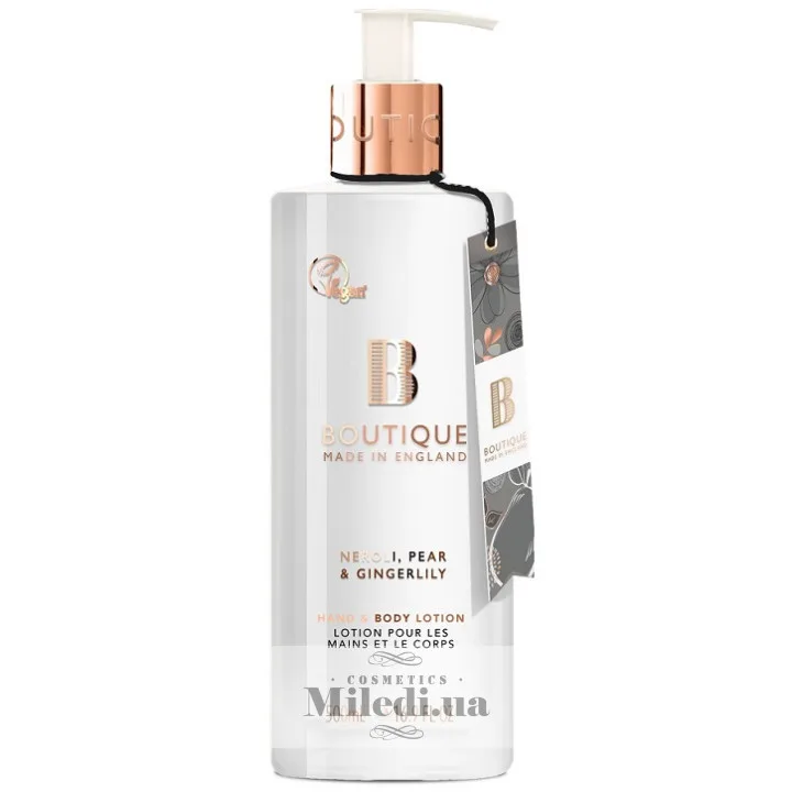 Лосьйон для рук і тіла Неролі груша та імбир Grace Cole Boutique Neroli Pear & Gingerlily Hand & Body Lotion 500 мл