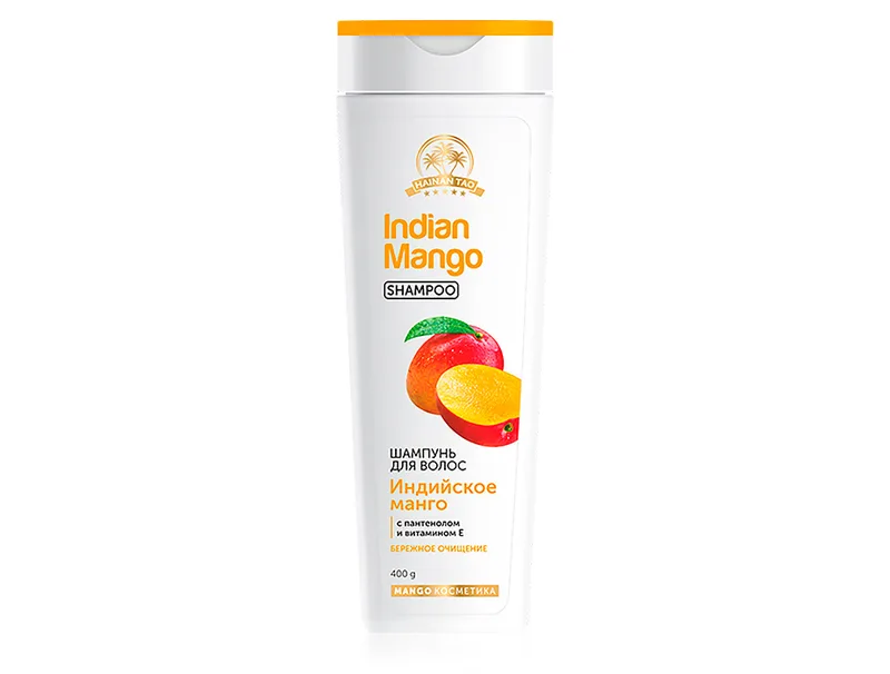Шампунь для волосся «Індійське манго» EcoDeViva by TianDe Hainan Tao Indian Mango Shampoo, 400г