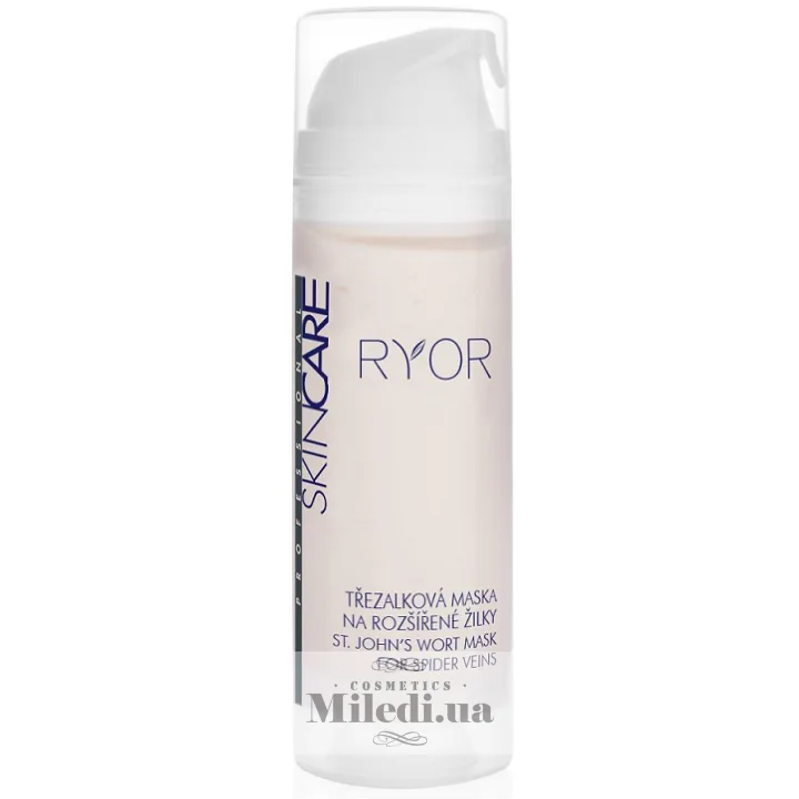 Маска для куперозної шкіри зі звіробоєм і рутином Ryor Professional Skin Care St. John's Wort Mask Spider Veins 150 мл