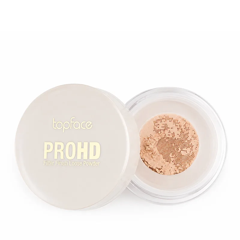 Пудра косметична розсипчаста TopFace PROHD Filter Finish PT273 002 Peachy Бежево-персиковий