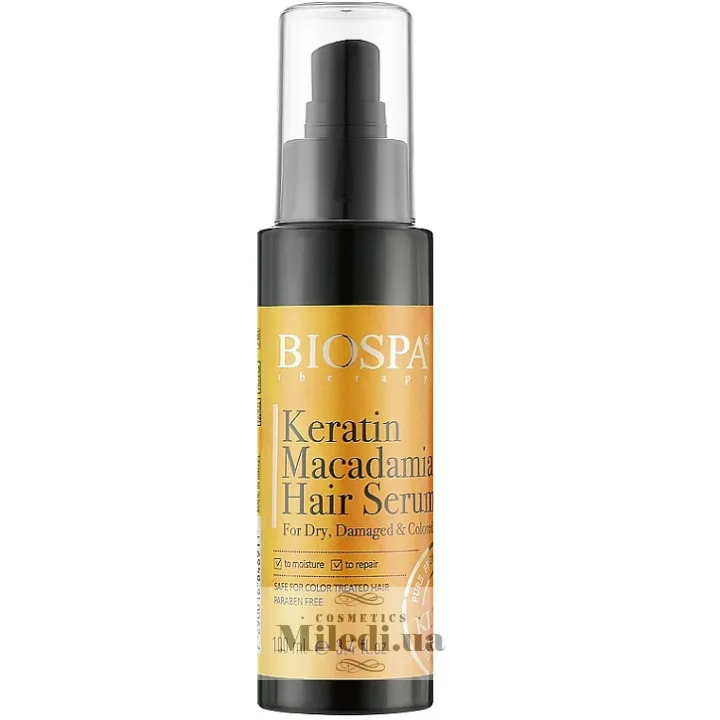Масляна сироватка для волосся з кератином та макадамією Sea of Spa Bio Spa Keratin Macadamia Hair Serum 100 мл
