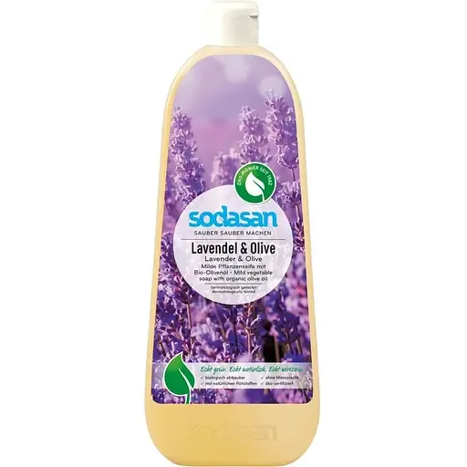 Органічне рідке мило Sodasan Lavender-Olive 1 л