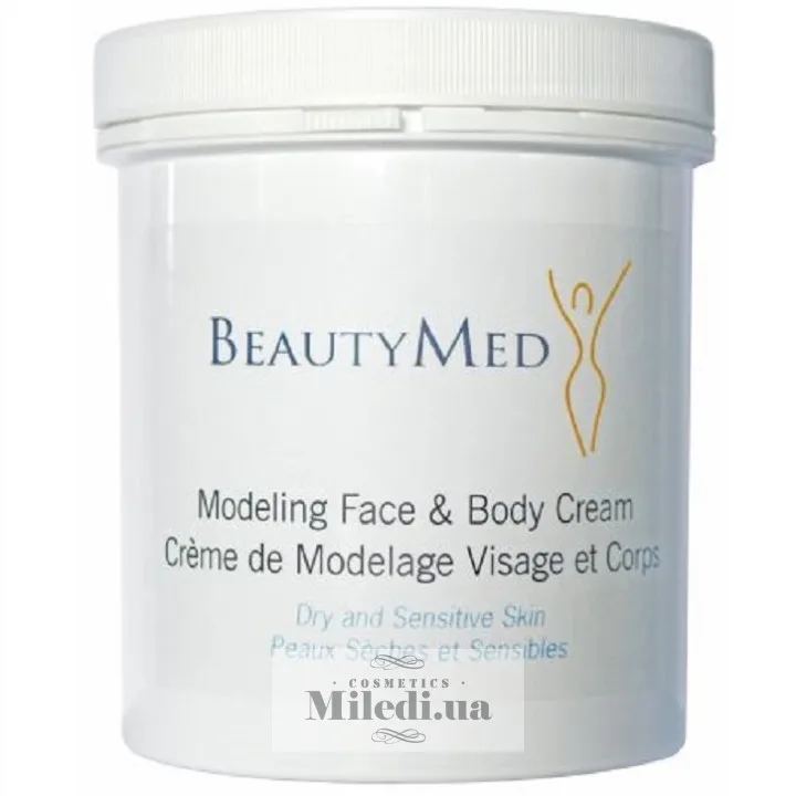 Моделюючий масажний крем для сухої і чутливої шкіри BeautyMed Modeling Face Body Cream 500 мл
