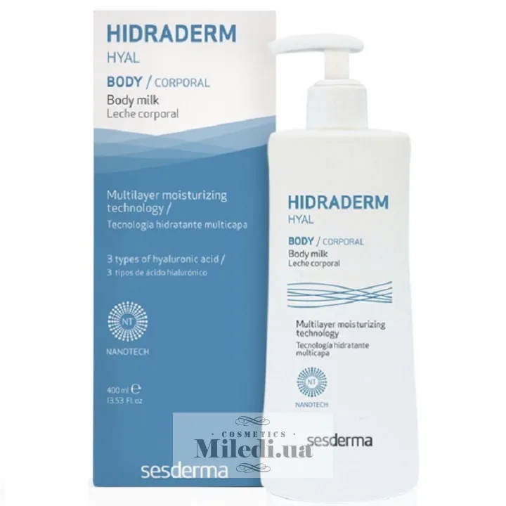 Молочко для тіла глибокого зволоження Sesderma Laboratories Hidraderm Hyal Body Milk 400 мл