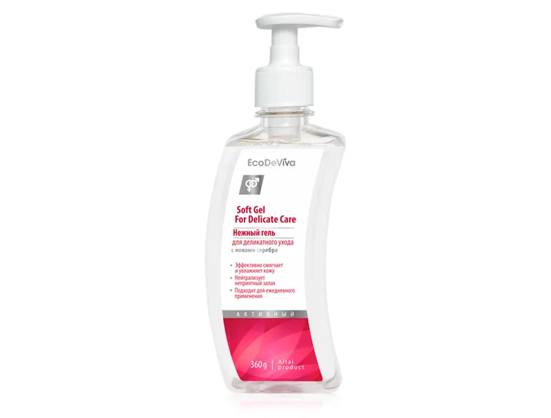 Ніжний гель для делікатного догляду з іонами срібла EcoDeViva by TianDe Soft Gel For Delicate Care, 360г