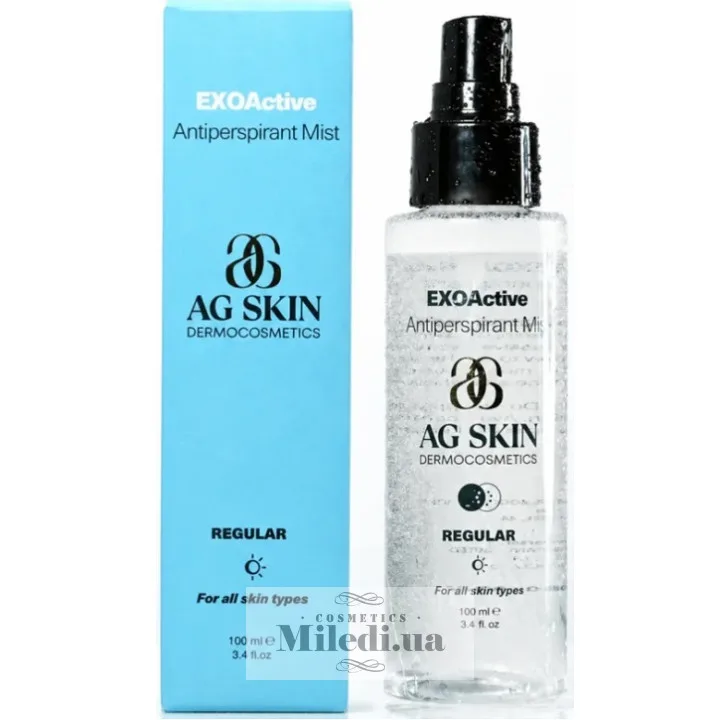 Мультифункціональна антипотова рідина AG SKIN Regular Exoactive Antiperspirant Mist 100 мл