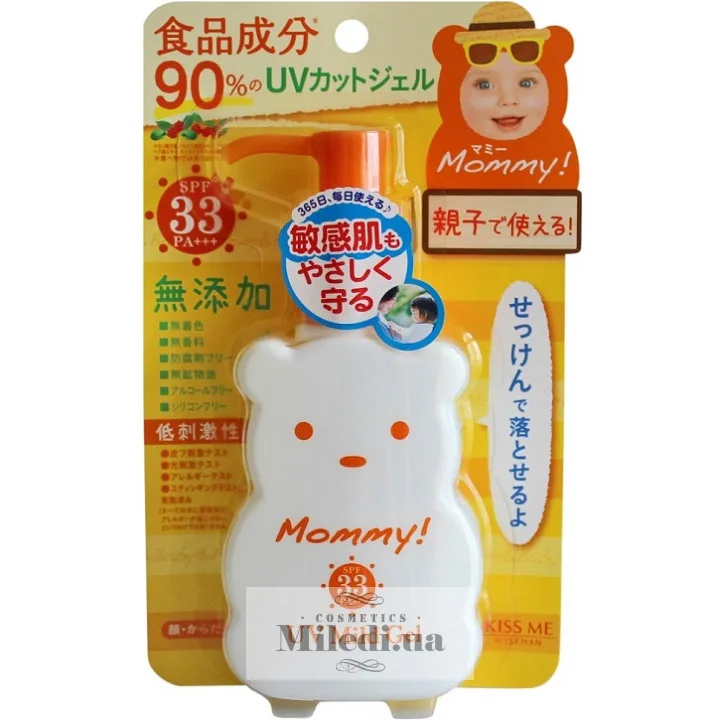 М'який сонцезахисний гель Матуся Isehan Mommy UV Mild Gel SPF33 PA+++ 100 мл
