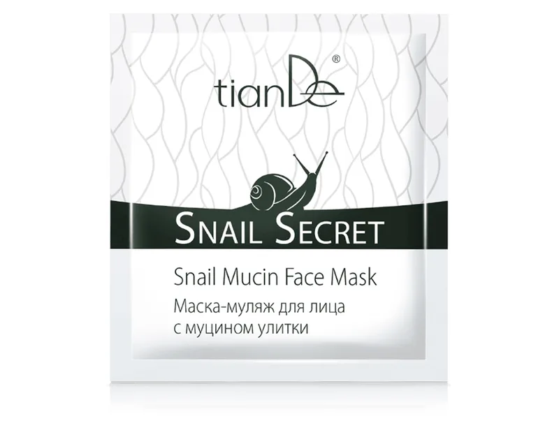 Маска-муляж для обличчя з муцином равлика TianDe Snail Secret Snail Mucin Face Mask