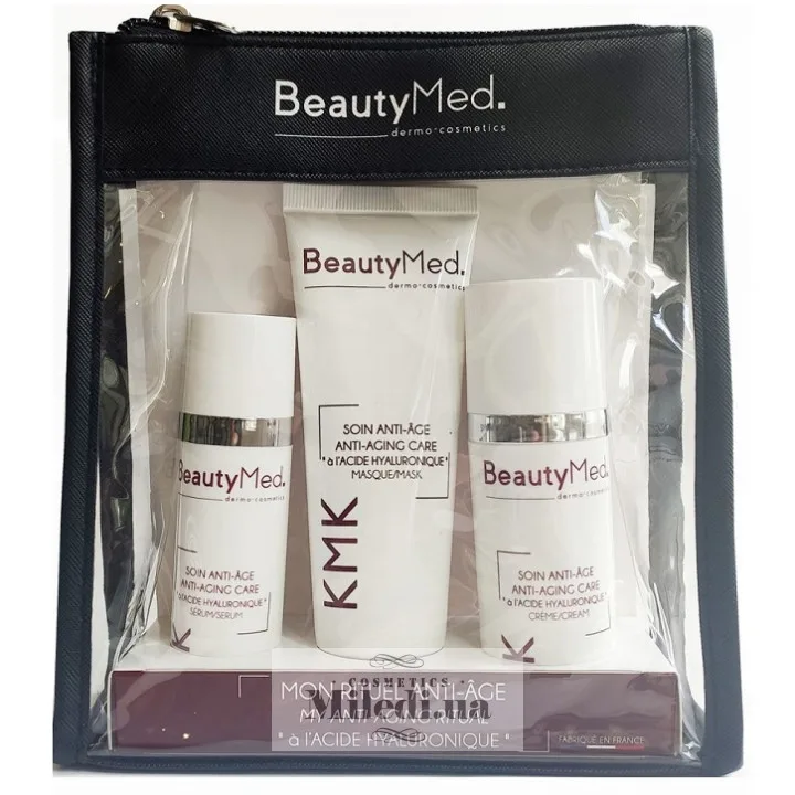 Набір проти старіння з гіалуроновою кислотою BeautyMed Beauty Kit Anti-Aging 30 мл + 50 мл + 75 мл