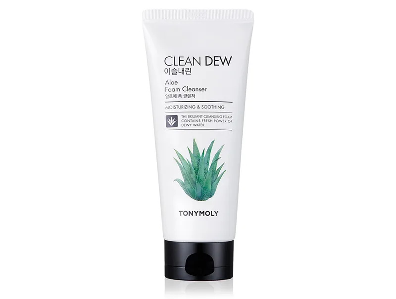 Пінка для вмивання Алоє Віра Tony Moly Clean Dew Foam Cleanser Aloe, 180мл