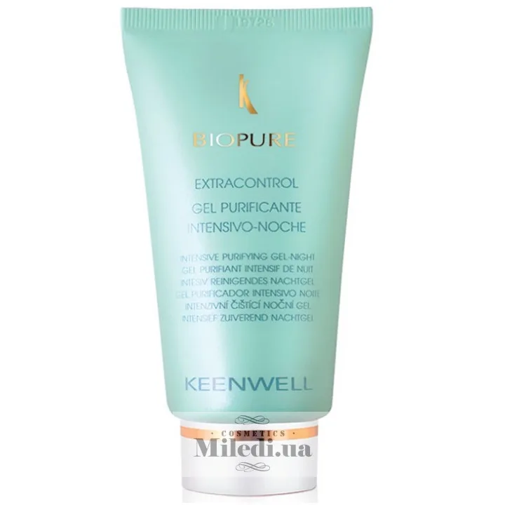 Нічний гель для жирної шкіри обличчя Keenwell Biopure Extracontrol Intensive Purifying Gel Night 60 мл