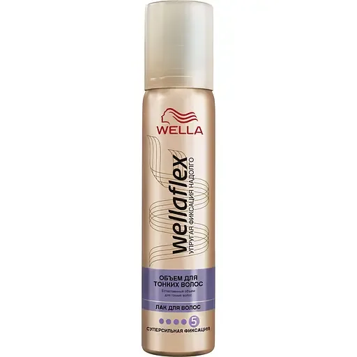 Лак для волосся Wella Wellaflex Об'єм для тонкого волосся суперсильної фіксації, 75 мл