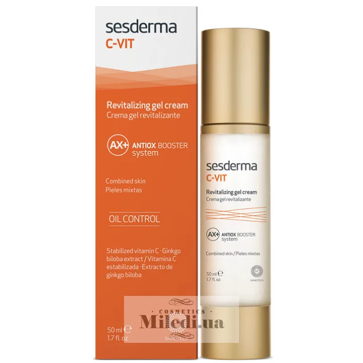 Омолоджуючий крем-гель з вітаміном С Sesderma Laboratories C-Vit Revitalizing Gel Cream 50 мл