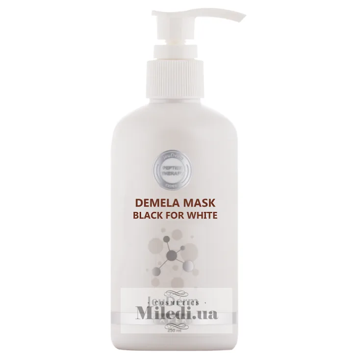 Освітлююча чорна маска для обличчя JeuDerm Demela Mask Black for White 250 мл