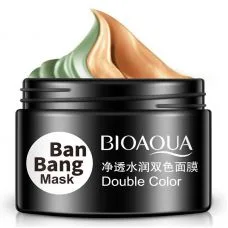 Маска для обличчя подвійна очищуюча і поживна BIOAQUA Ban Bang Mask (50г + 50г)