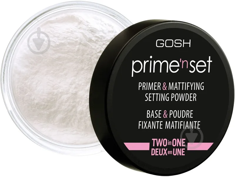 Пудра Gosh фіксуюча Prime'n Set Powder 2 in 1 прозорий 7 г