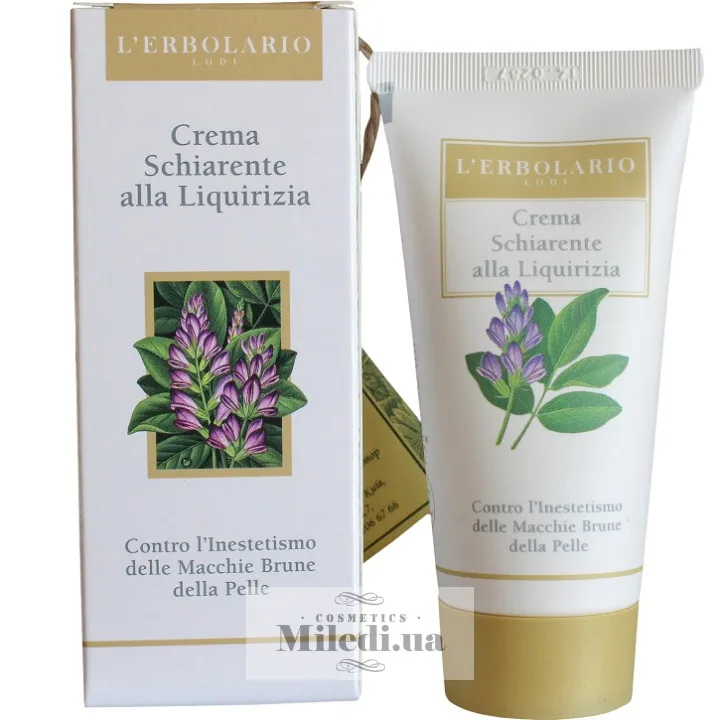 Відбілюючий крем з лакричником L`Erbolario Crema Schiarente alla Liquirizia 50 мл