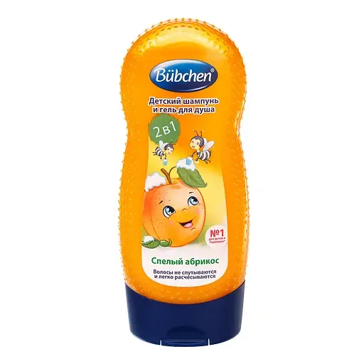 Дитячий шампунь і гель для душу Bubchen Стиглий абрикос, 230 мл