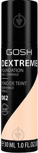 Крем тональний Gosh Dextreme Full Coverage Foundation 002 Ivory 30 мл