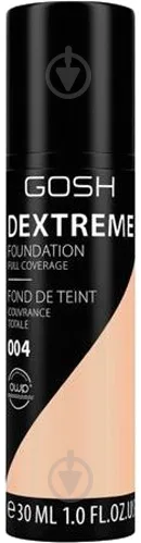 Крем тональний Gosh Dextreme Full Coverage Foundation 004 Natural 30 мл