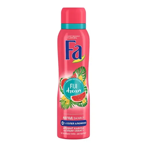 Дезодорант-аерозоль Fa Ритми островів Fiji Dream аромат кавуна і іланг-ілангу, 150 мл