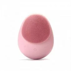 Силіконова щітка для очищення шкіри обличчя і тіла Facial cleansing brush рожева
