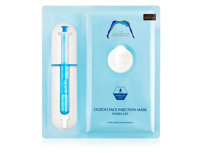 Маска для обличчя з керамідами для інтенсивного зволоження The Oozoo Face Injection Mask Hydro Lift
