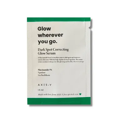 AXIS-Y Dark Spot Correcting Glow Serum – освітлююча сироватка з ніацинамідом 5% (пробник 1.5 мл)