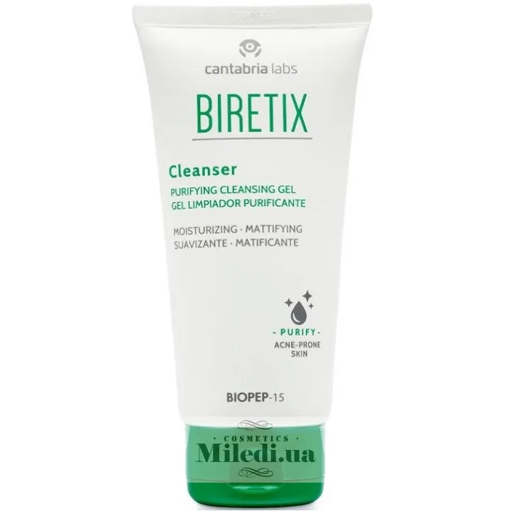 Очищаючий гель для шкіри з акне Cantabria Labs Biretix Cleanser Purifying Cleansing Gel 200 мл