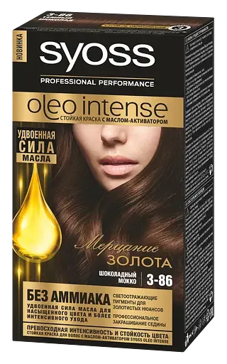 Фарба для волосся Syoss Oleo Intense 3-86 Шоколадний мокко, 115 мл
