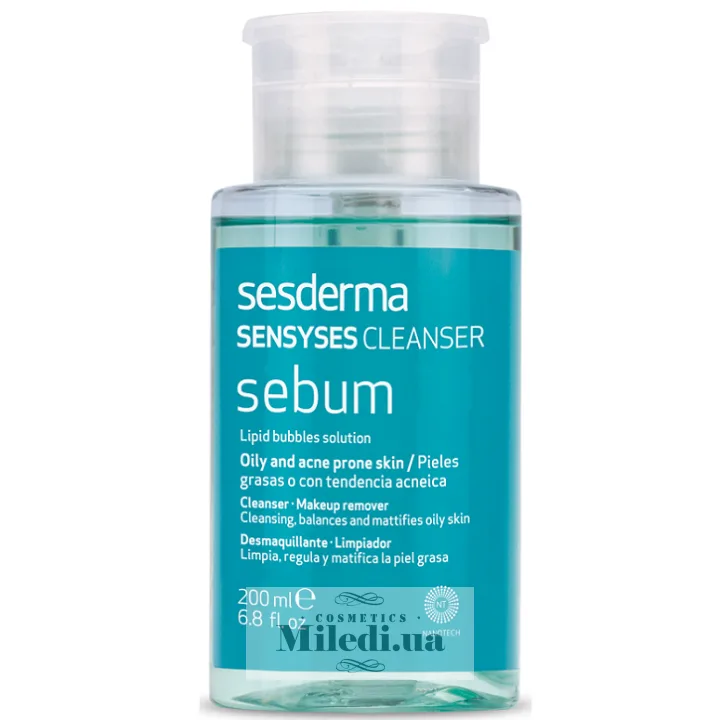 Очищаючий лосьйон для жирної шкіри обличчя Sesderma Laboratories Sensyses Cleanser Sebum 200 мл