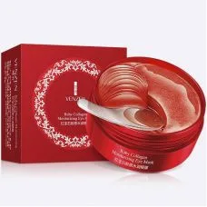 Гідрогелеві патчі в банці з екстрактом бурих водоростей і колагеном VENZEN Ruby Collagen Moisturizing Eye Mask (80г/60шт/30пар)