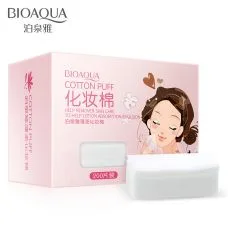 Неткані серветки для очищення шкіри і зняття макіяжу BIOAQUA Cotton Puff(200 шт)