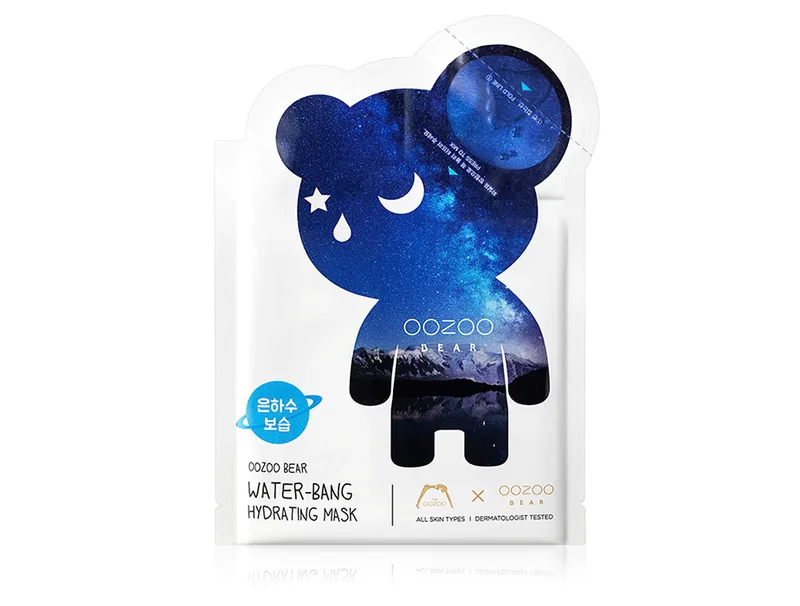 Маска для глибокого зволоження шкіри обличчя The Oozoo Bear Water-Bang Hydrating Mask