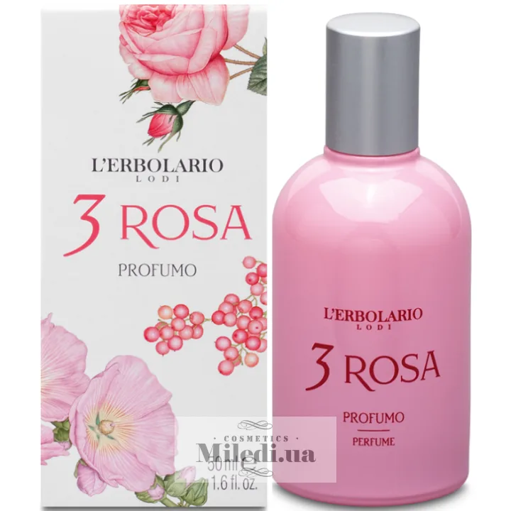 Парфумована вода Три Троянди L`Erbolario Profumo 3 Rosa 50 мл