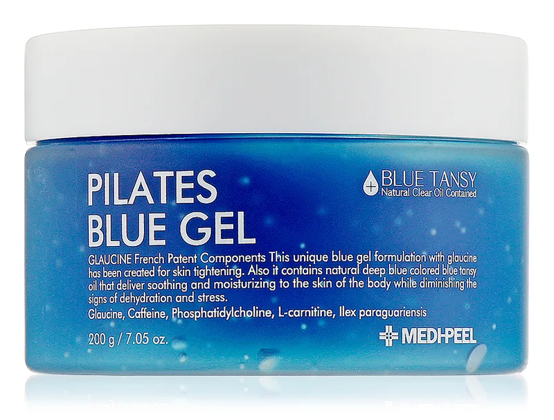 Підтягувальний антицелюлітний гель для тіла з глауцином Medi-Peel Pilates Blue Gel, 200мл