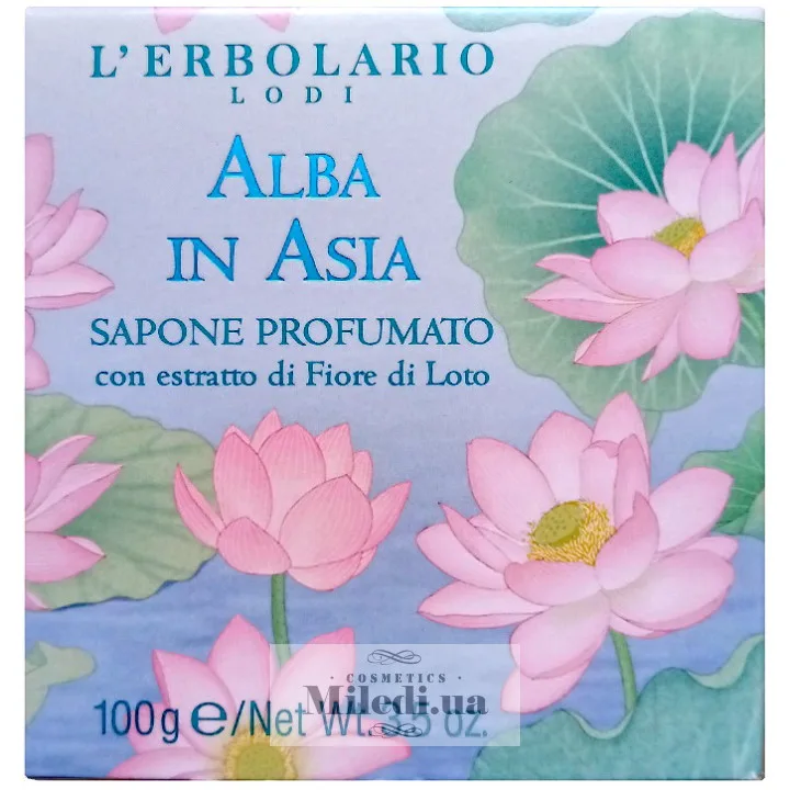 Парфумоване натуральне мило Азія L`Erbolario Sapone Profumato Alba in Asia 100 г