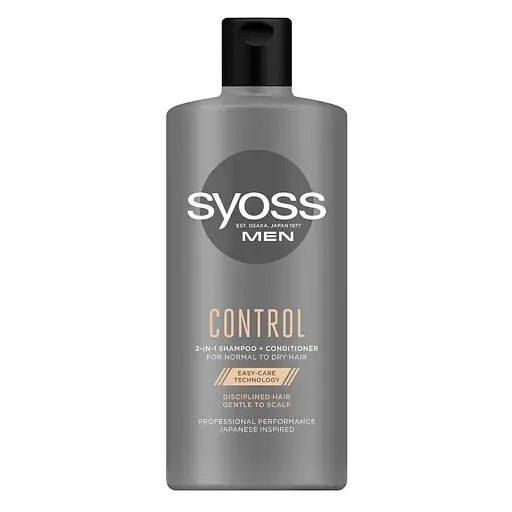 Шампунь-кондиціонер Syoss Men Control, для нормального і сухого волосся, 440 мл