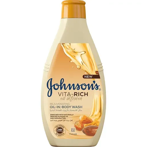 Поживний гель для душу Johnson's Vita-Rich з оліями мигдалю та Ши 400 мл