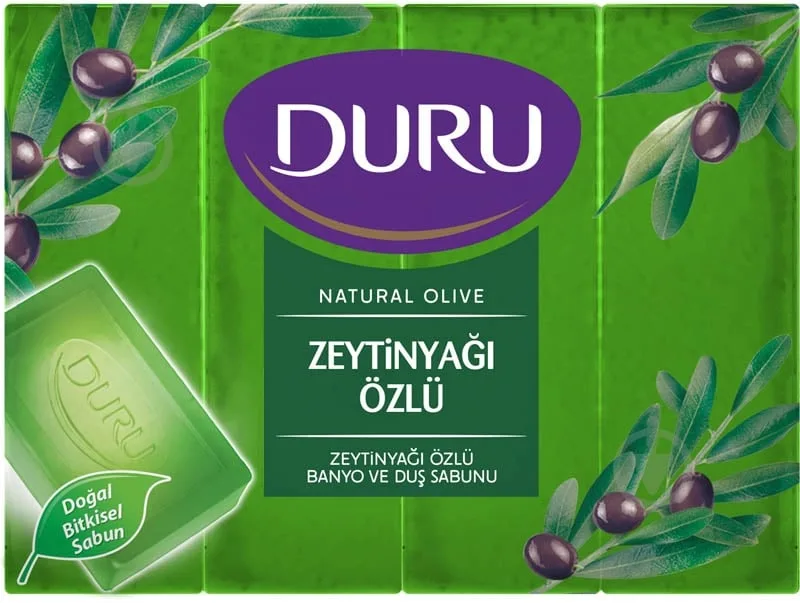 Мило Duru NATURAL з екстрактом оливкової олії 600 г 4 шт./уп.