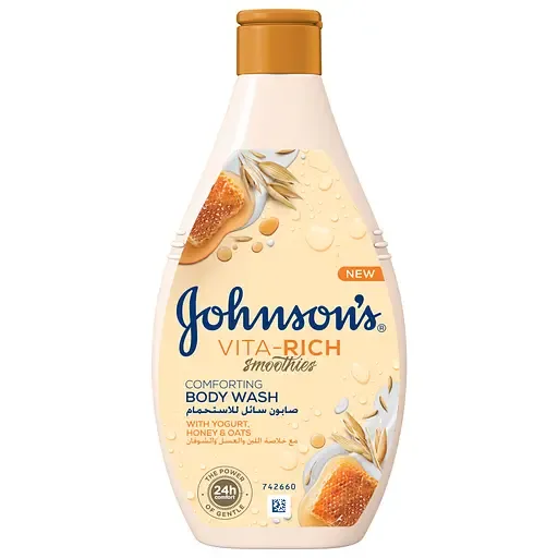 Доглядовий гель для душу Johnson's Vita-Rich з йогуртом, вівсом і медом 250 мл