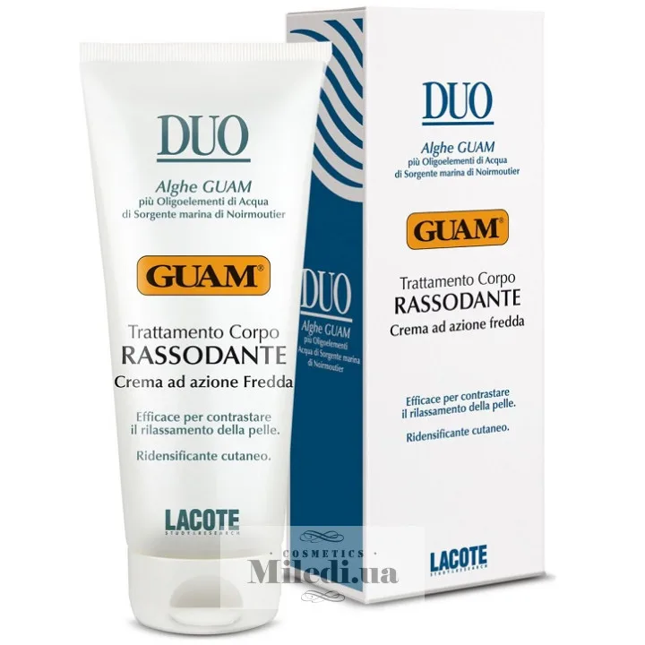 Підтягуючий крем з охолоджуючим ефектом Guam Duo Trattamento Corpo Rassodante Crema Ad Azione Fredda 200 мл