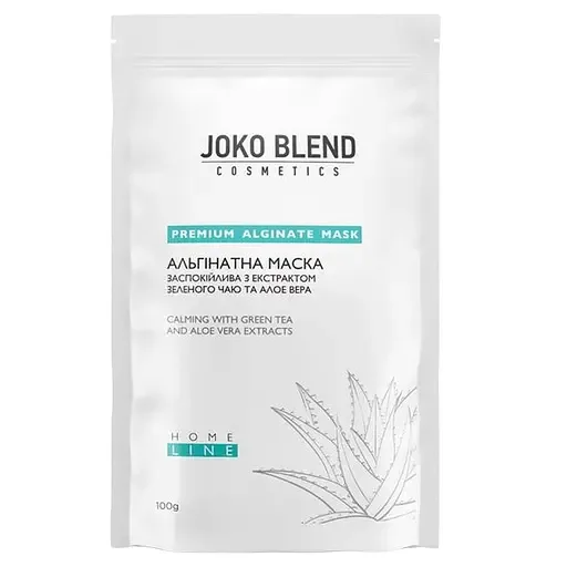 Альгінатна маска Joko Blend заспокійлива з екстрактом зеленого чаю та алое вера, 100 г