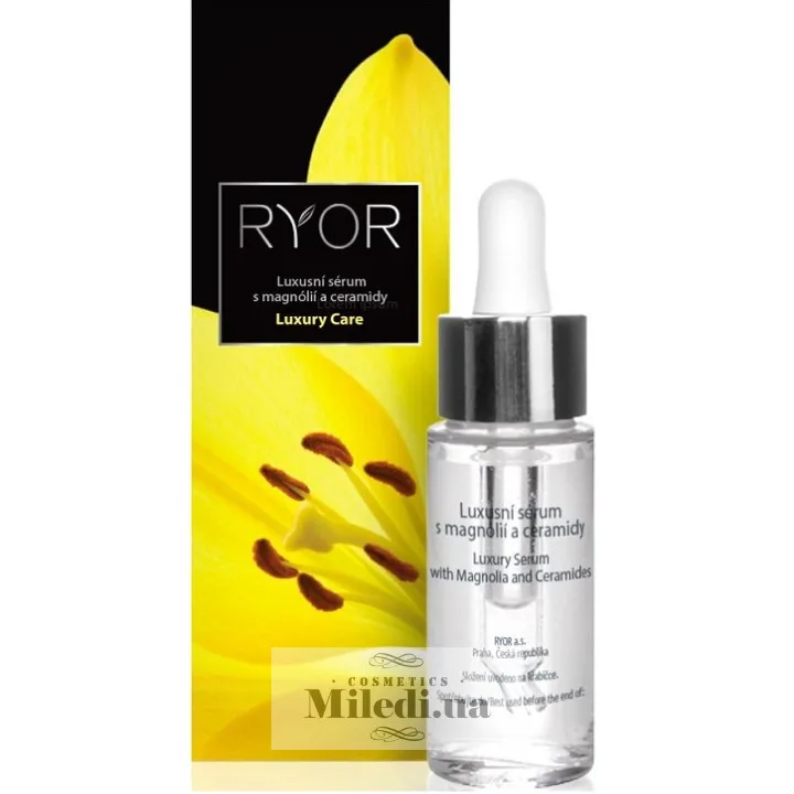 Розкішна сироватка з магнолією і керамідами Ryor Luxury Serum Magnolia Ceramides Dehydrated Skin 15 мл