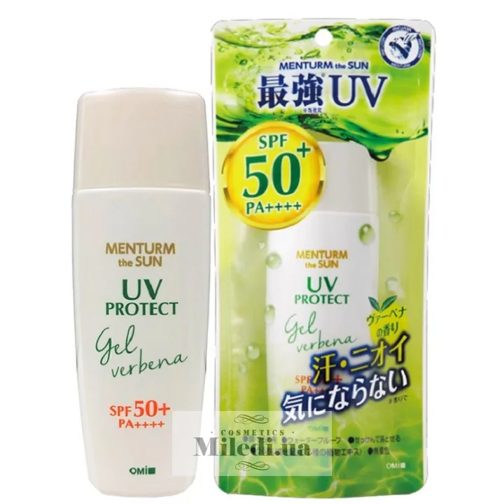 Санскрін-гель Перфект водостійкий Omi Brotherhood Menturm The Sun Perfect UV Gel Verbena SPF50+ PA+++ 100 мл