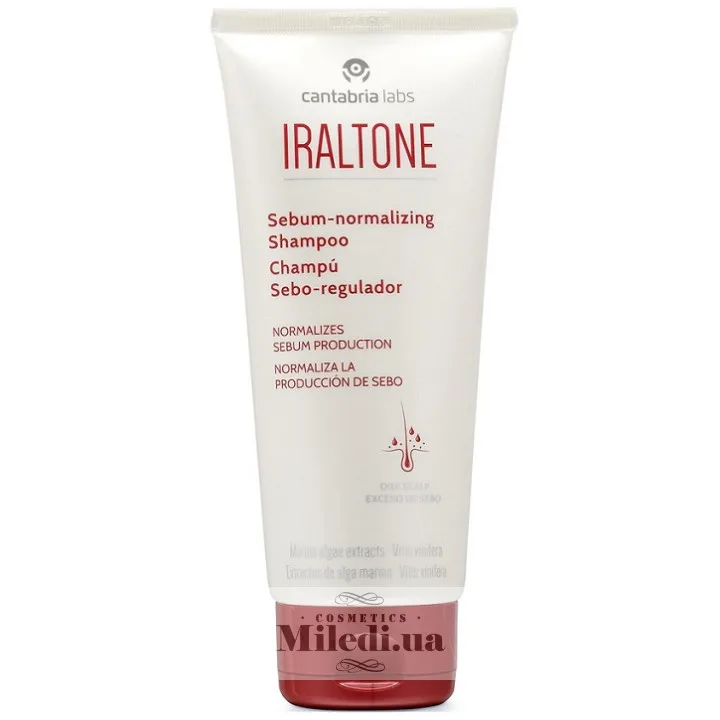 Себорегулюючий шампунь для жирної шкіри Cantabria Labs Iraltone Sebum-Normalizing Shampoo 200 мл