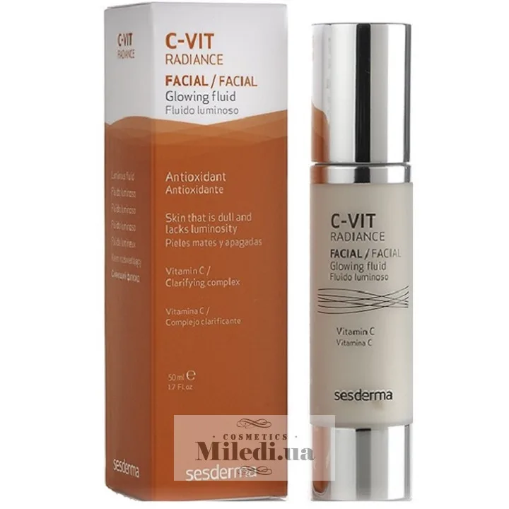 Сяючий флюїд з вітаміном С Sesderma Laboratories C-Vit Radiance Facial Glowing Fluid 50 мл